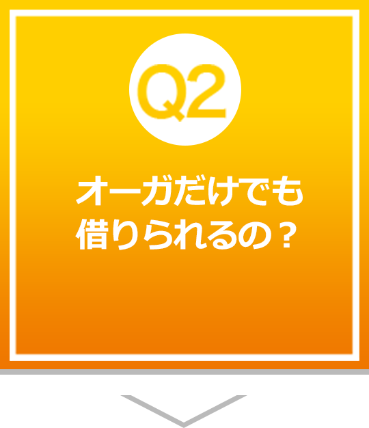 オーガだけでも借りられるの？