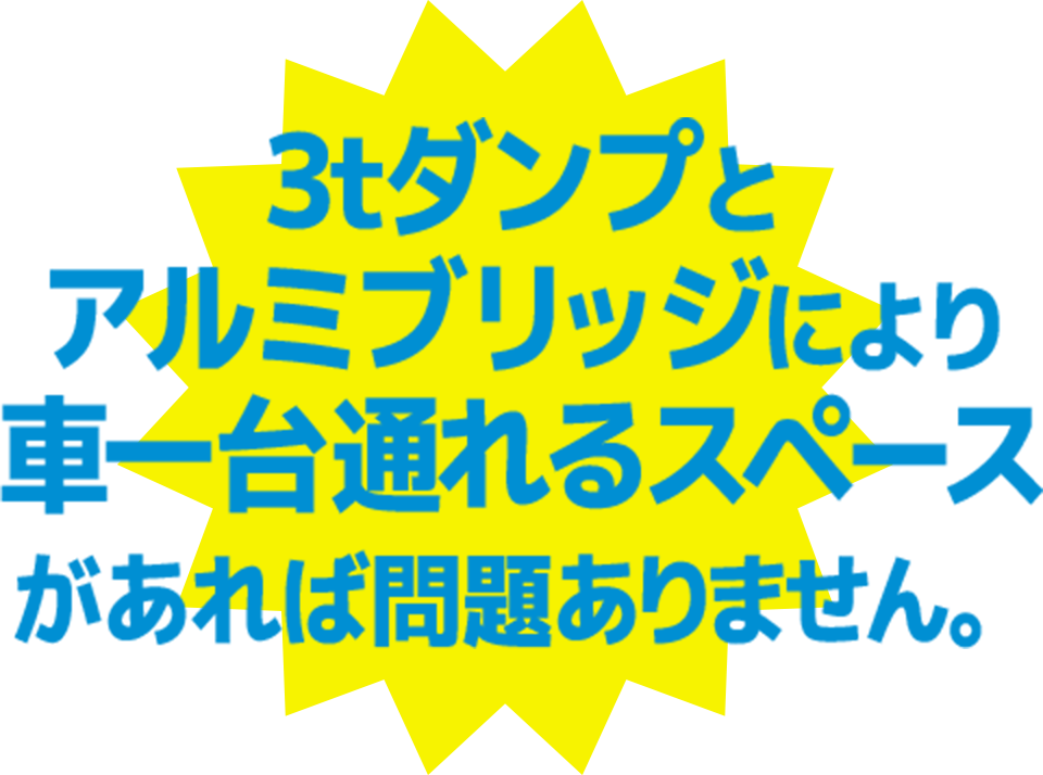 現場が狭いが重機は持ち込めるかな？